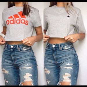 2 cropped tees !